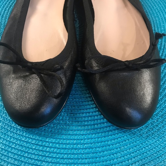 Altariva Roma Black Leather Ballet Flats - Picture 7 of 8